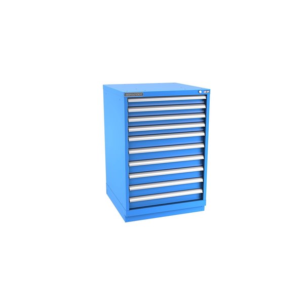 Champion Tool Storage Modular Drawer Cabinet, 10 Drawer, Blue, Steel, 28 in W x 28-1/2 in D x 41-3/4 in H S18001001ILCFTB-BB